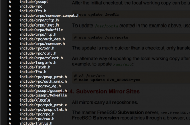 Realizando o checkout do código fonte do FreeBSD 10.0 para compilar todo o sistema em -STABLE…