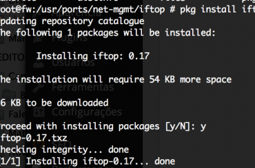Comando IFTOP equivalente ao tcptrack no FreeBSD 11.0 – CURRENT para monitoramento de tráfego da rede