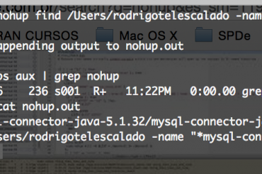 Deixar comando de longa duração sendo executado na shell sem a necessidade de estar conectado (comando nohup)